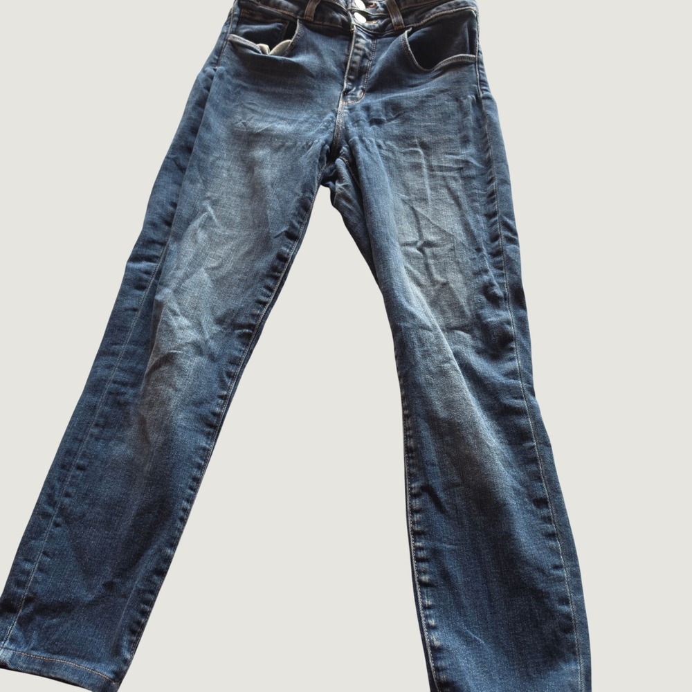 L'AGENCE Monterey High Rise Skinny Jeans Medium Wash Blue Denim 26 13400